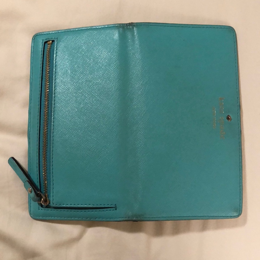 Kate Spade Turquoise Wallet - Picture 3 of 7